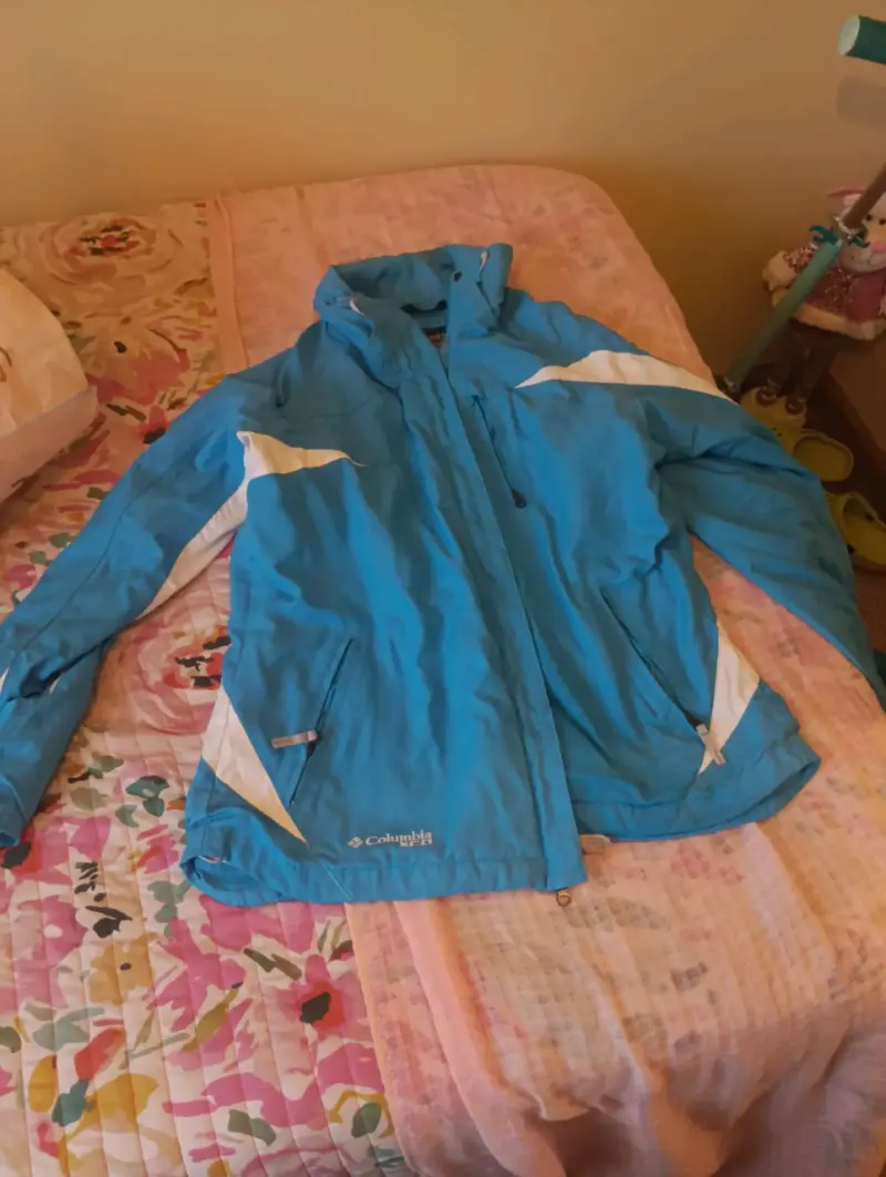 Chaqueta Columbia azul impermeable