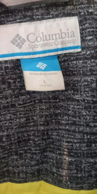 Chaqueta Columbia impermeable gris con capucha - miniatura 2