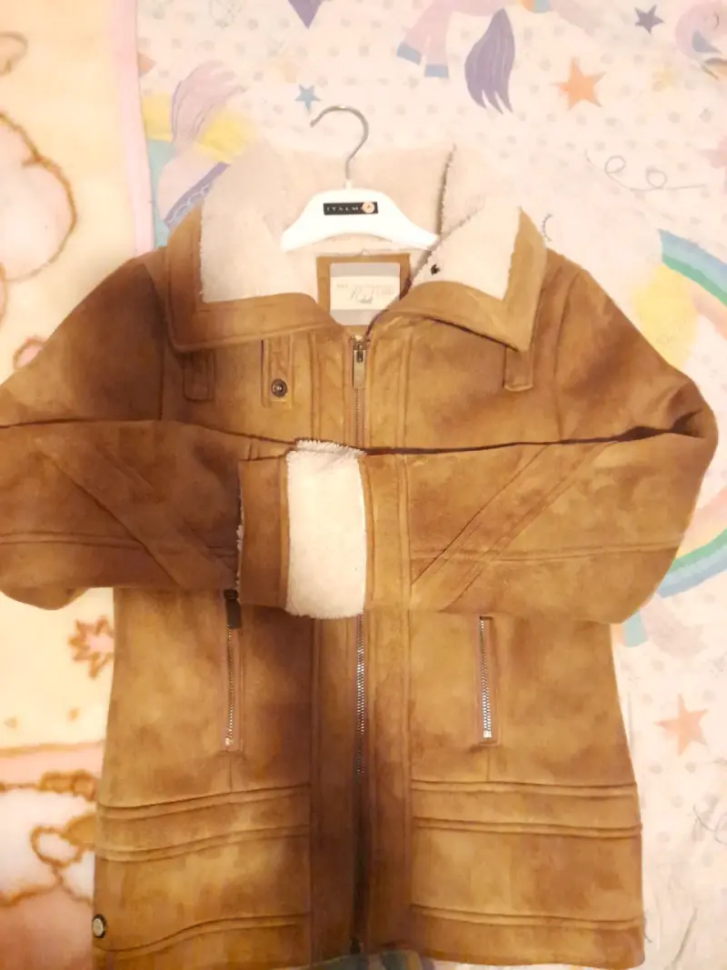 Chaqueta de gamuza con forro de lana - 1