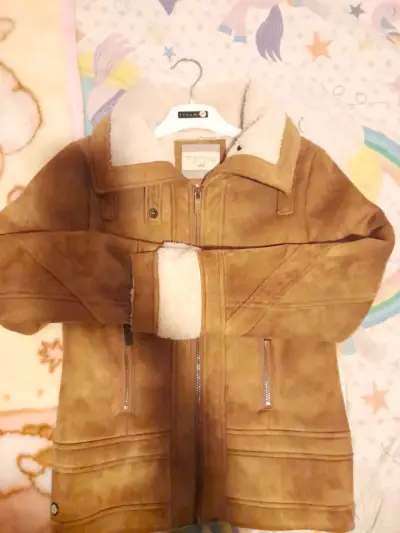 Chaqueta de gamuza con forro de lana - miniatura 1