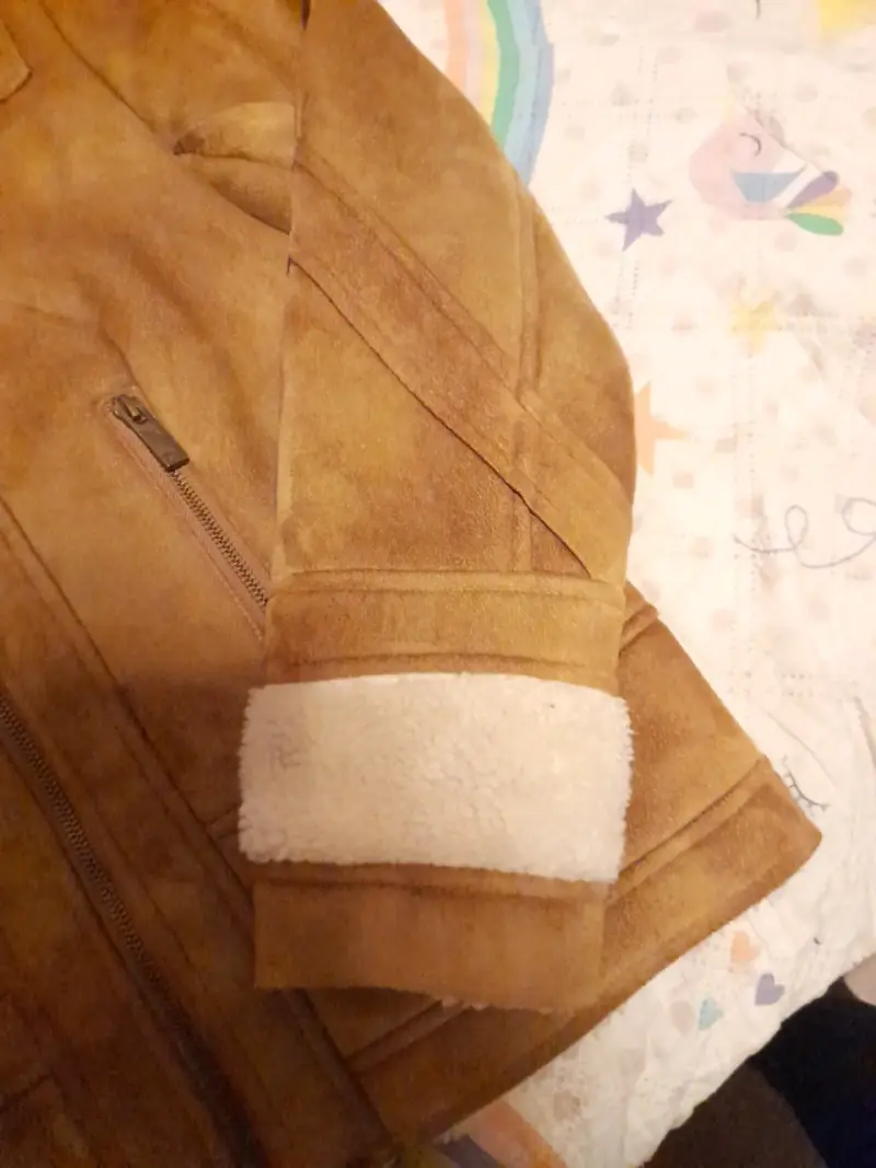 Chaqueta de gamuza con forro de lana - 5