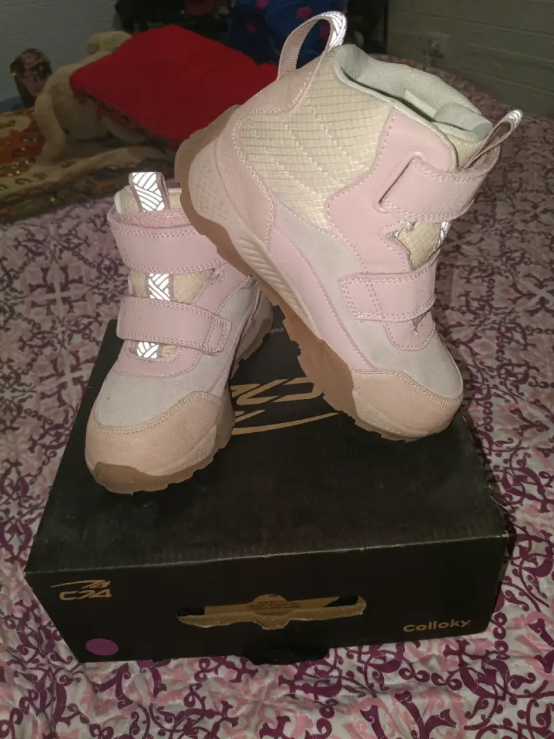Botas infantiles rosadas Colloky con velcro - 2