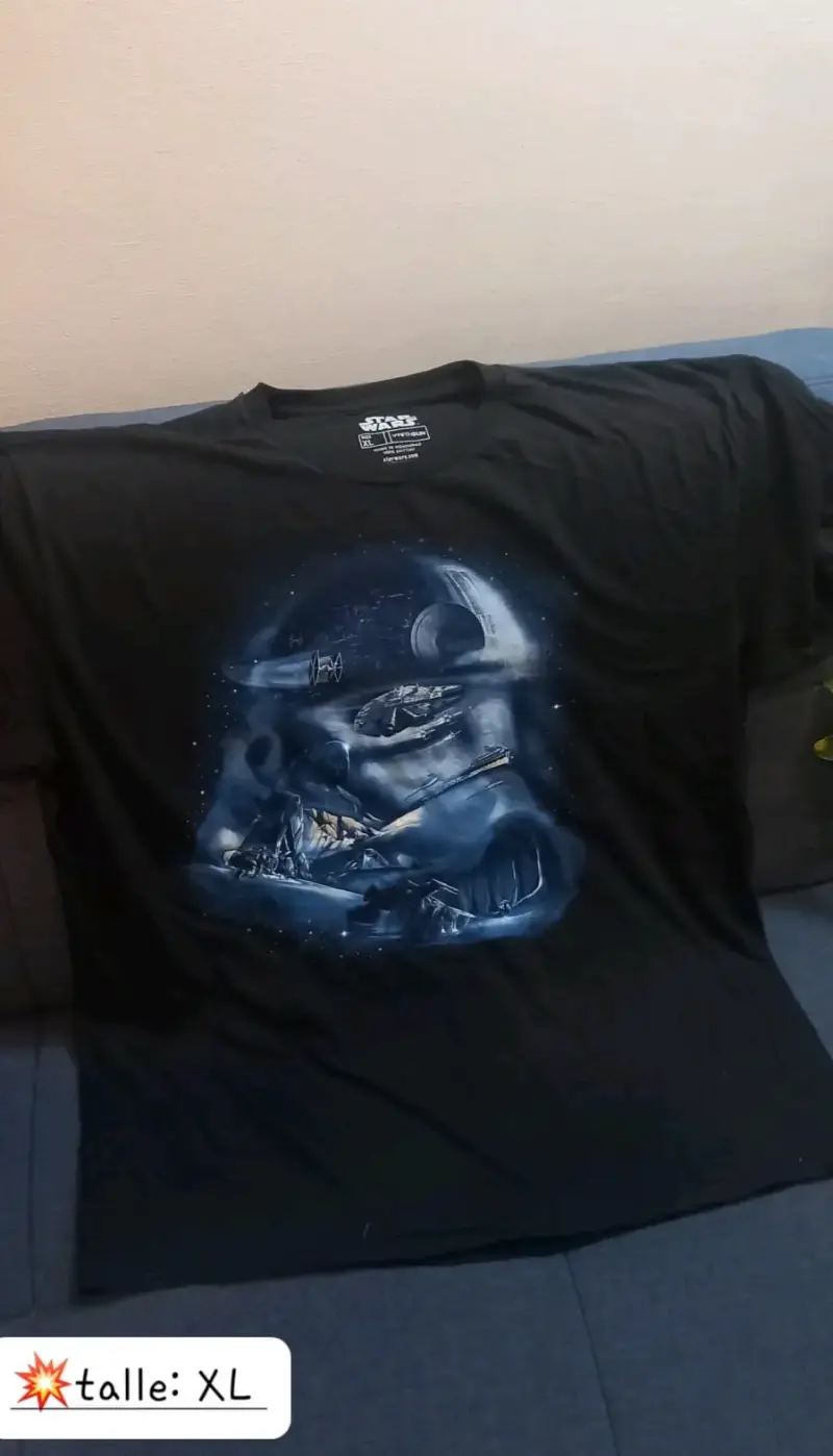 Polera Star Wars Chewbacca azul talla M - 5
