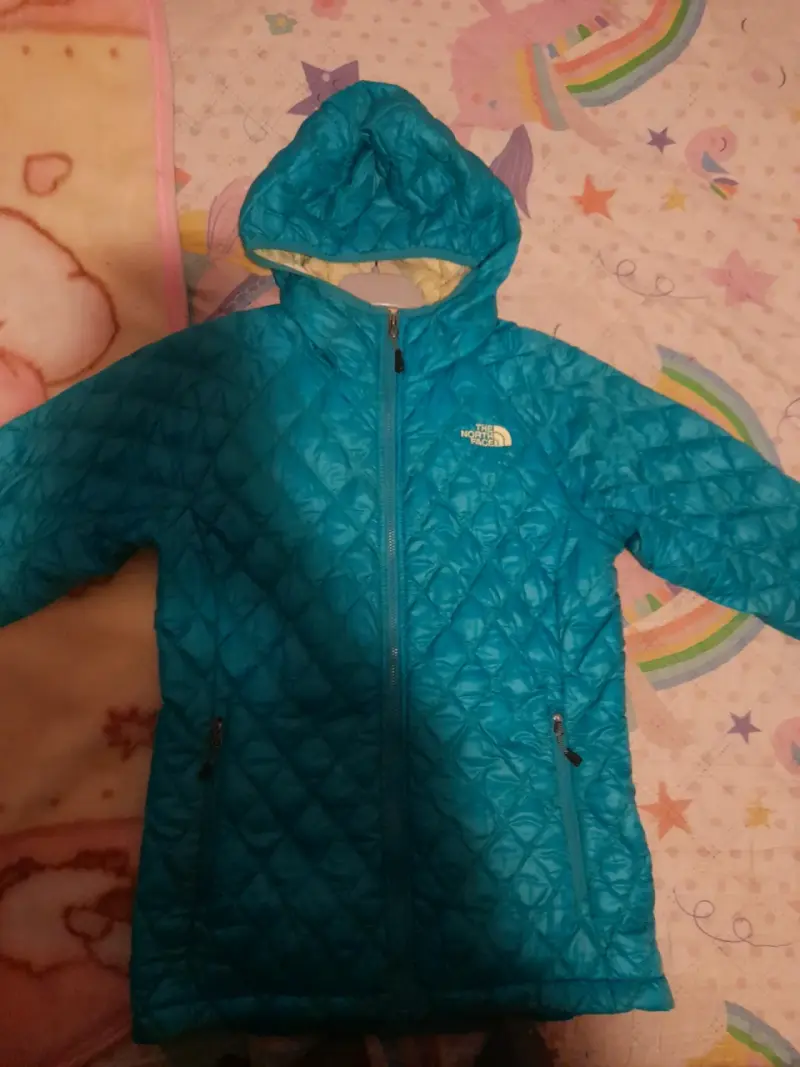 Parka turquesa The North Face con capucha - 1