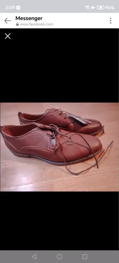 Zapatos de vestir marrones para hombre 41 talla - miniatura 1