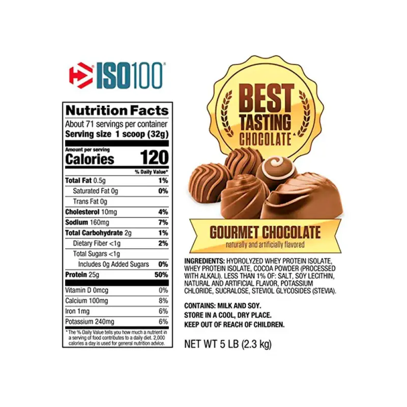 Proteína Dymatize ISO100 Hidrolizada Chocolate - 4