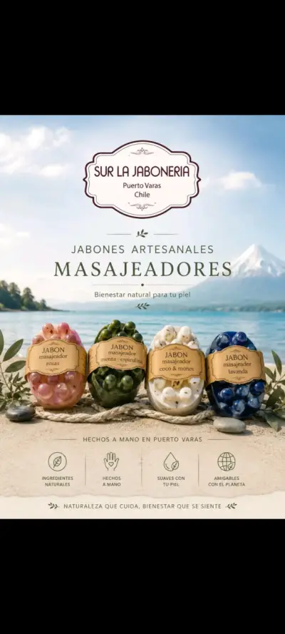 Jabones artesanales masajeadores Sur La Jaboneria - miniatura 1