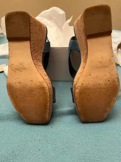 Sandalias de mezclilla Nine West - miniatura 6