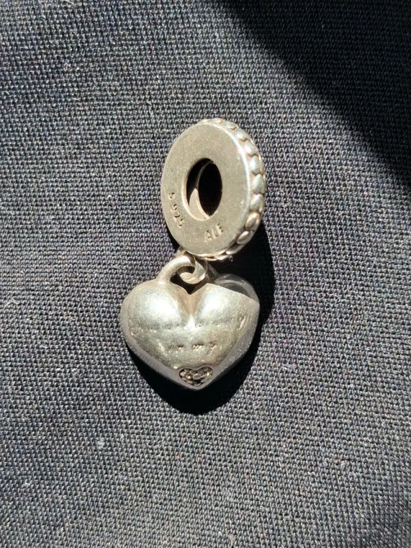 Charm de plata 925 con corazón 'Mother' - 2