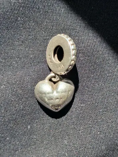 Charm de plata 925 con corazón 'Mother' - miniatura 2