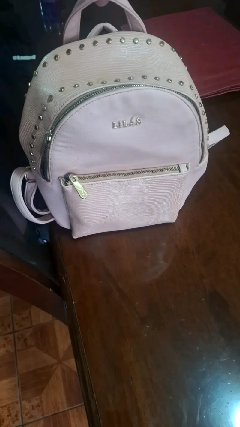 Mochila Lilás rosada con tachas - 1