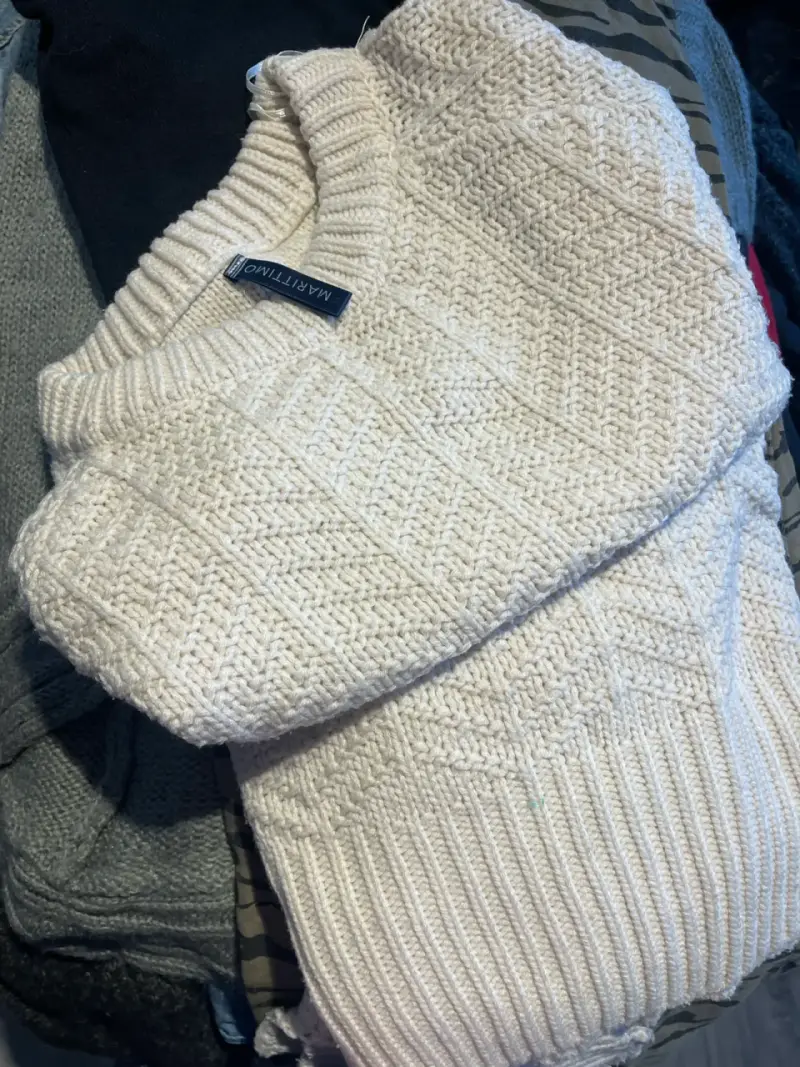 Suéter de lana beige para mujer Marittimo - 1