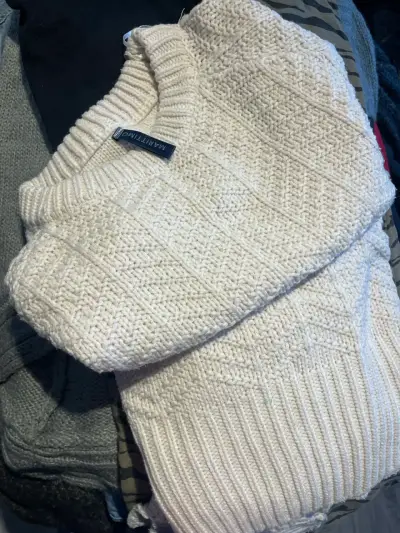 Suéter de lana beige para mujer Marittimo - miniatura 1