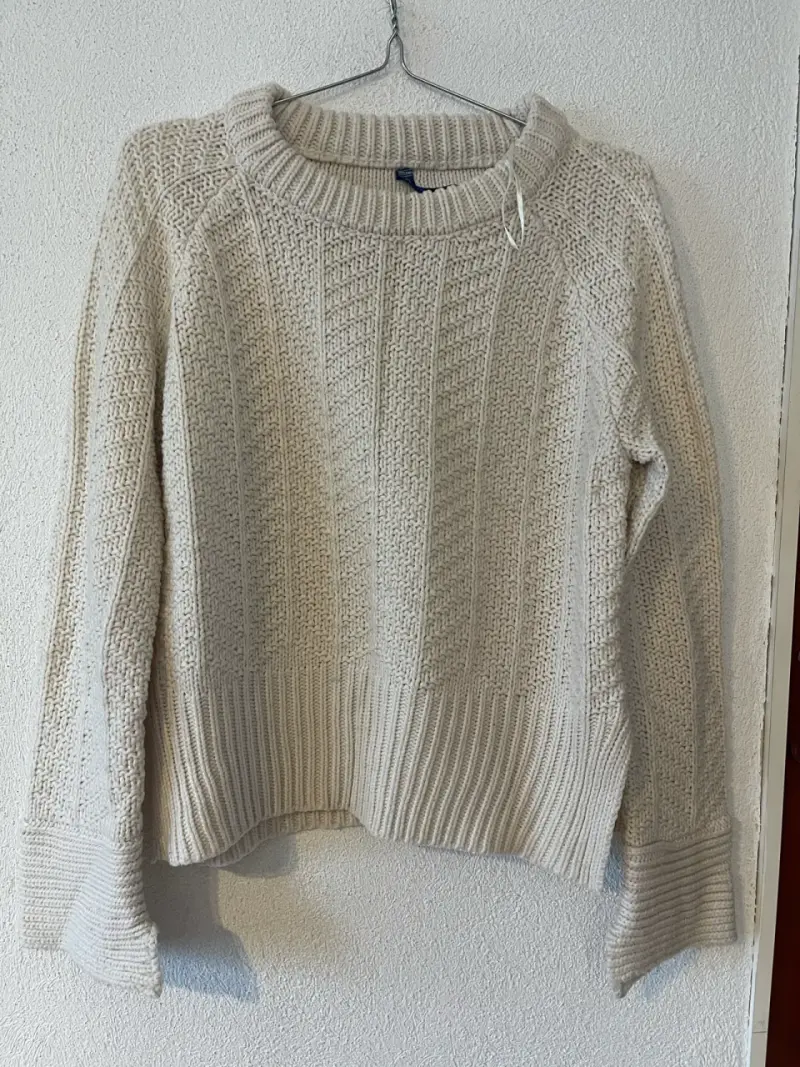 Suéter de lana beige para mujer Marittimo - 2