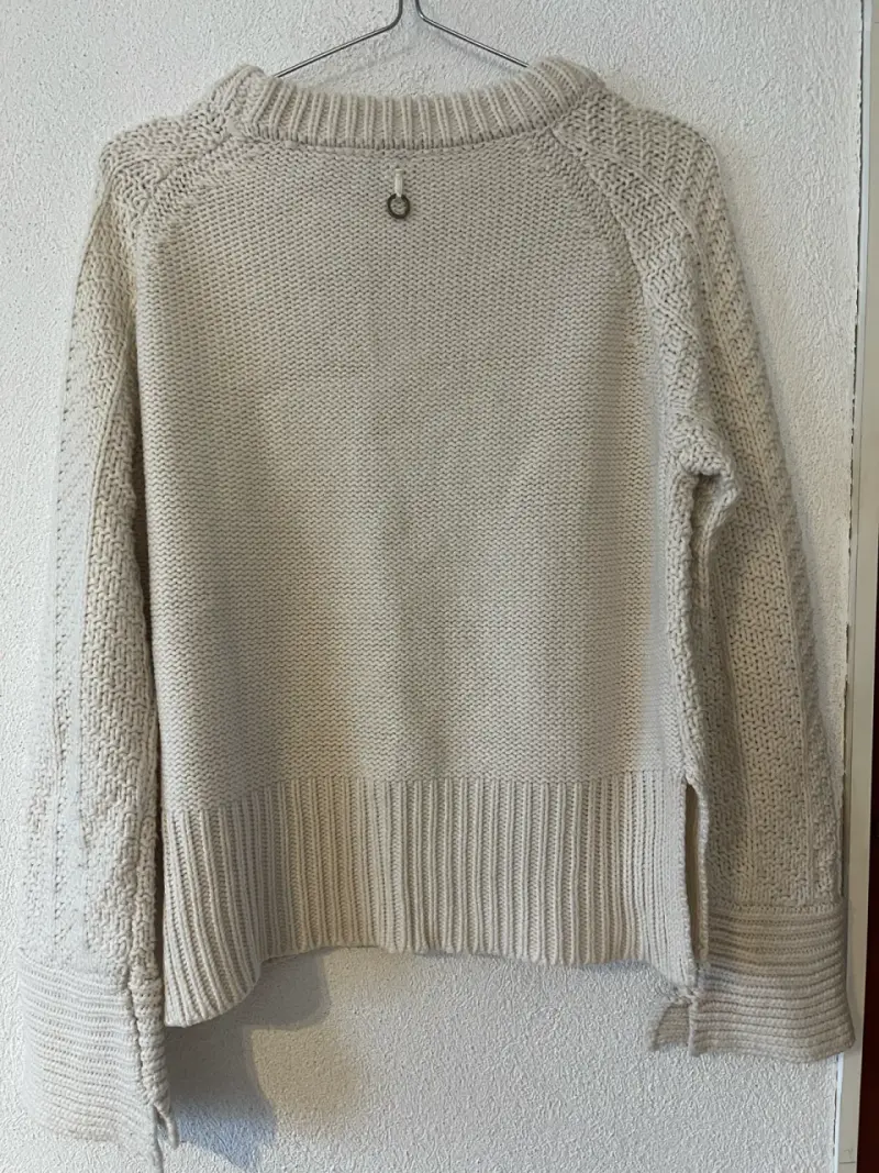 Suéter de lana beige para mujer Marittimo - 3