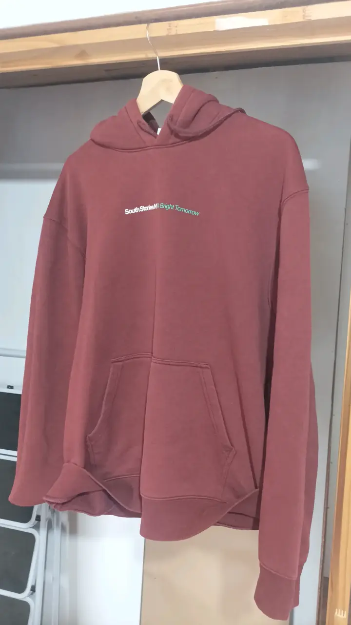 Polerón burdeos H&M Relaxed Fit XL - 3
