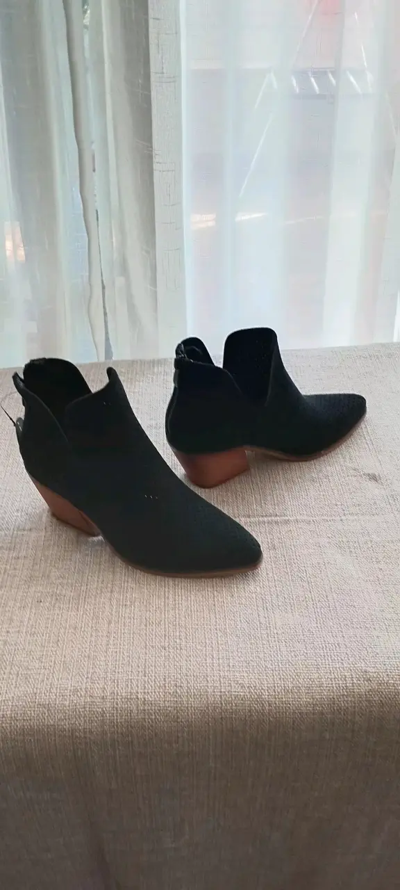 Botines camperos de gamuza negros - 2