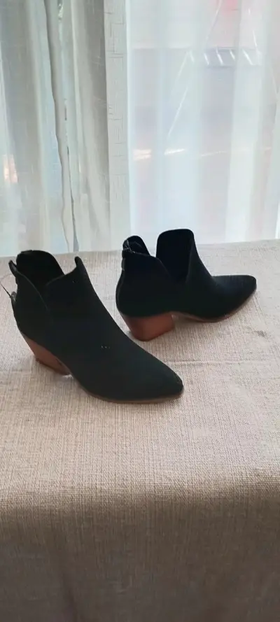 Botines camperos de gamuza negros - miniatura 2