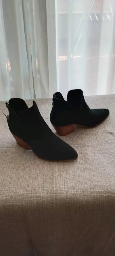 Botines camperos de gamuza negros - miniatura 3