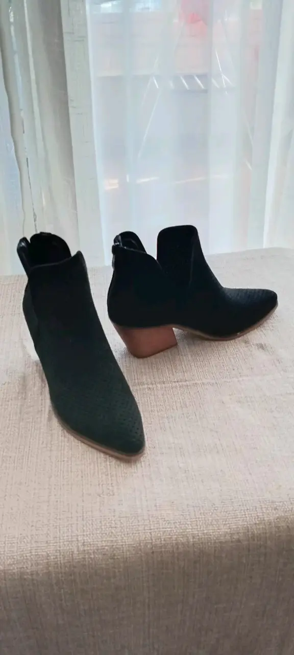 Botines camperos de gamuza negros - 5