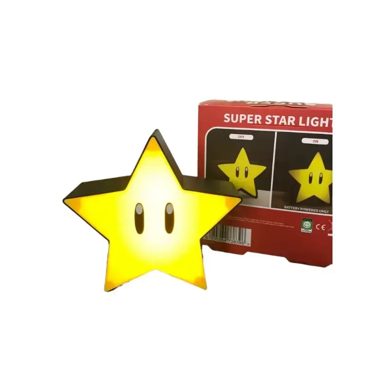 Lámpara LED Estrella Super Mario con Sonido - 1