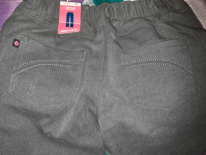 Pantalones grises talla 10 nuevos - 4