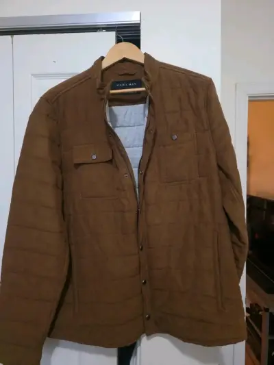 Chaqueta acolchada marrón para hombre - miniatura 2