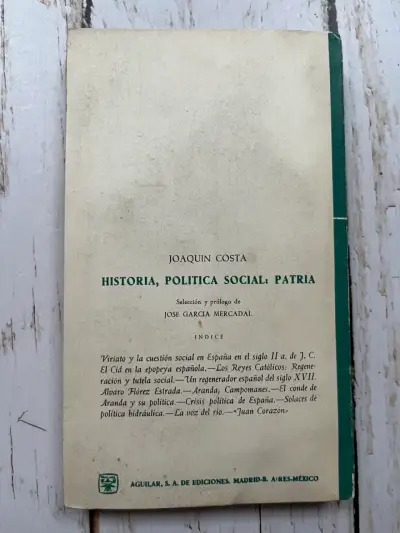 Historia, Política Social: Patria de Joaquín Cost - miniatura 3