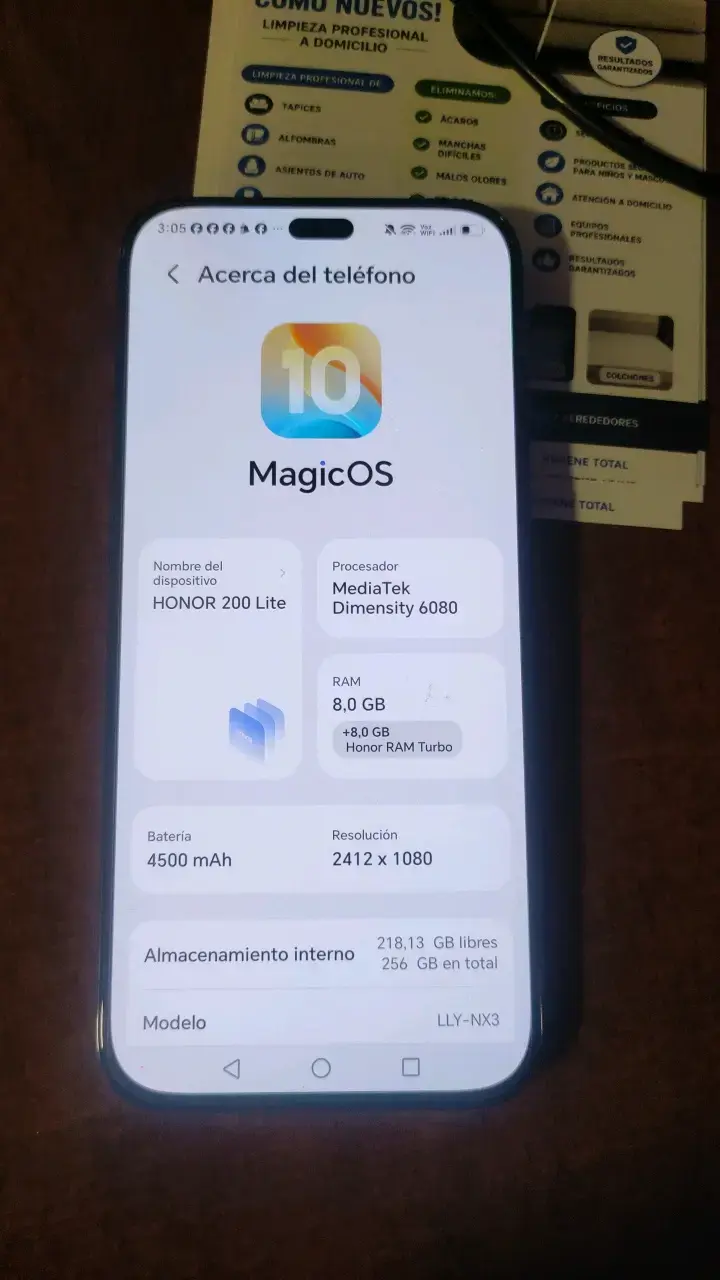 Smartphone Honor 200 Lite con MagicOS - 1