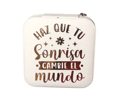 Joyero blanco con frase inspiradora - miniatura 1