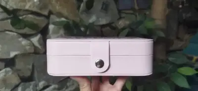 Joyero organizador rosa con frase motivacional - miniatura 4