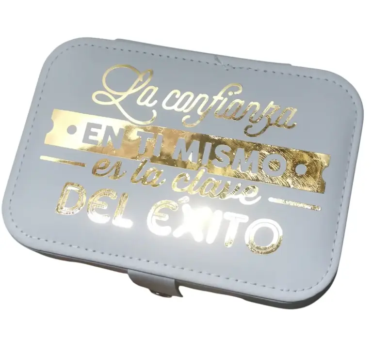 Joyero organizador con frase motivacional - 1