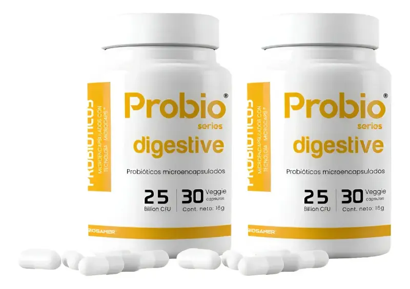 2 Probióticos Digestive Probio Series 30 cápsulas