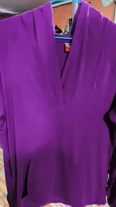Polerón morado Puma con capucha - miniatura 1