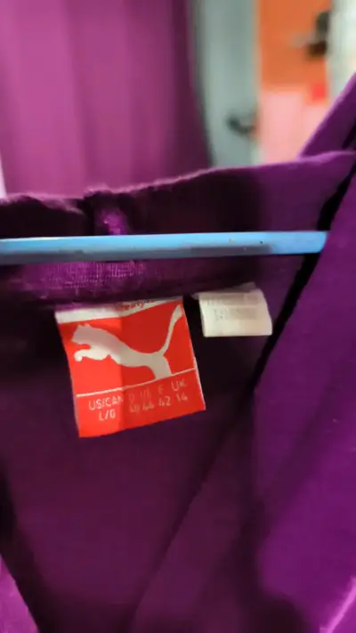 Polerón morado Puma con capucha - miniatura 3