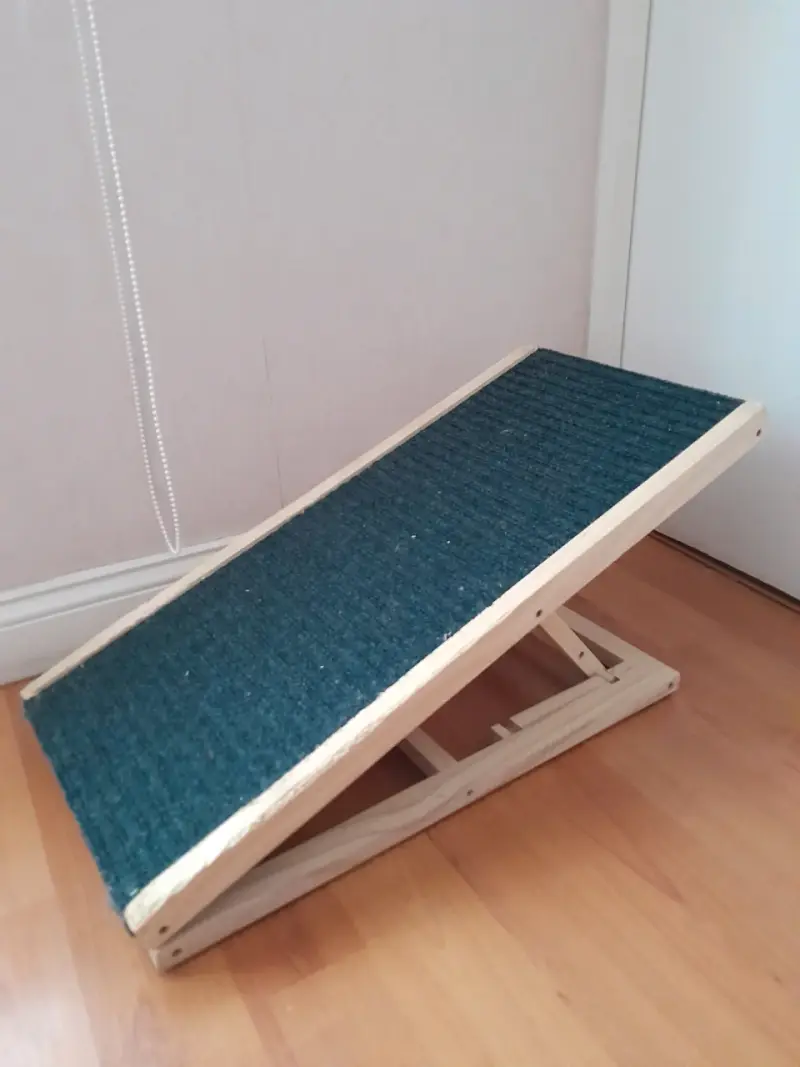 Rampa de madera para mascotas ajustable - 1