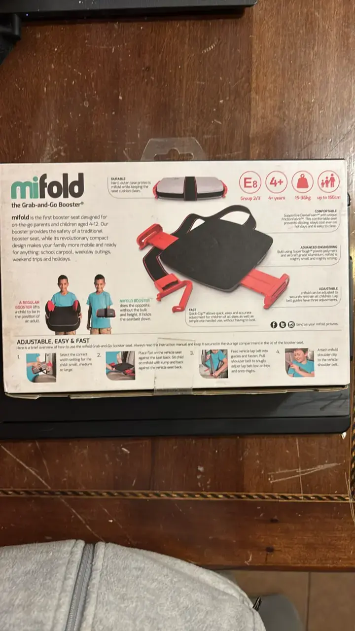 Asiento elevador portátil Mifold compacto - 2