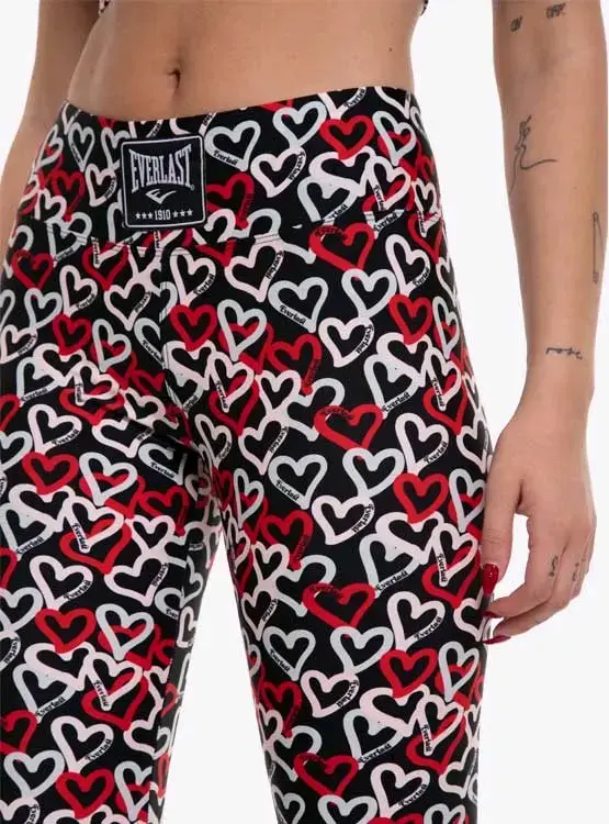 Leggings Everlast con estampado de corazones