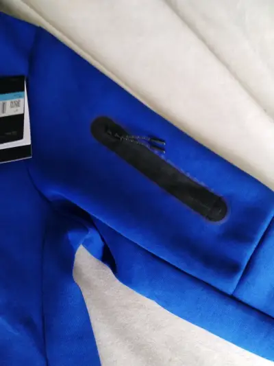 Polerón Nike tech azul talla m - miniatura 2