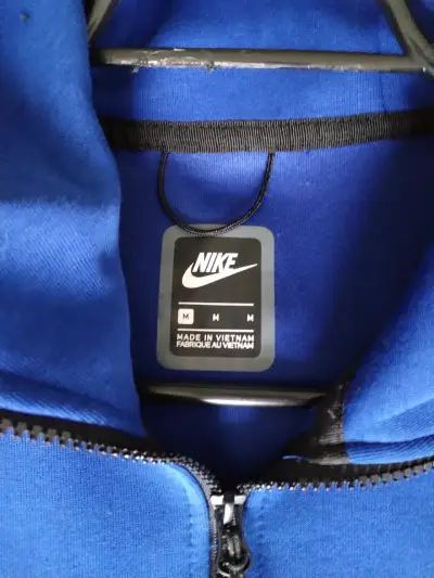 Polerón Nike tech azul talla m - miniatura 4