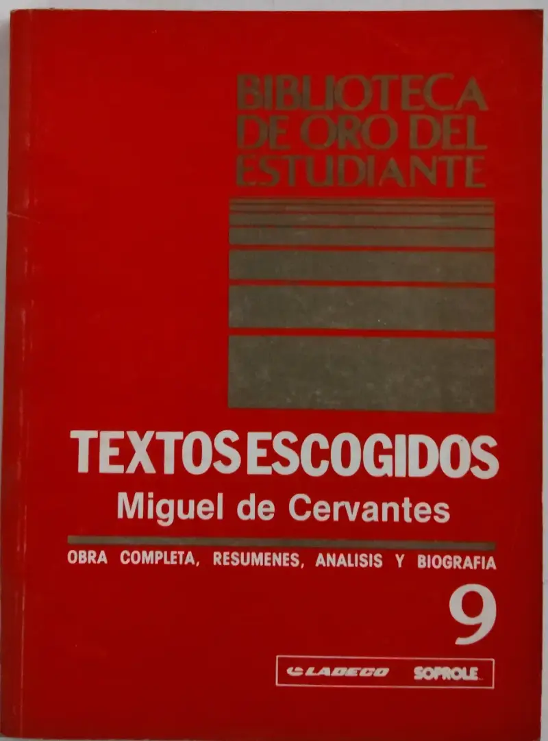 Libro 'Textos Escogidos' de Miguel de Cervantes - 1