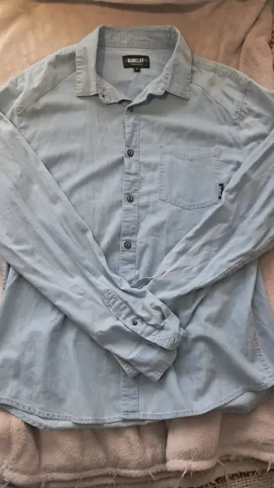 Camisa de mezclilla azul Bearcliff - miniatura 1