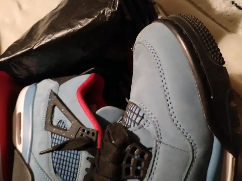 Jordan 4 travis scott blue talla 43 calidad pk - 4