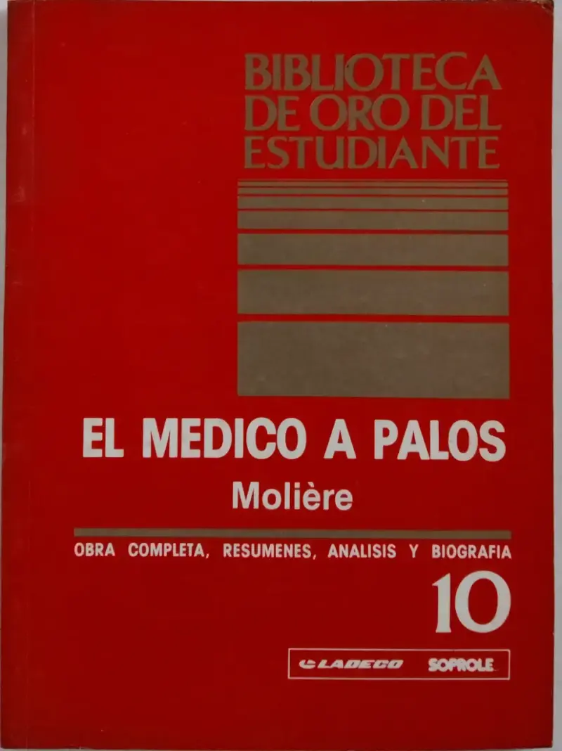 Libro 'El Médico a Palos' de Molière - 1