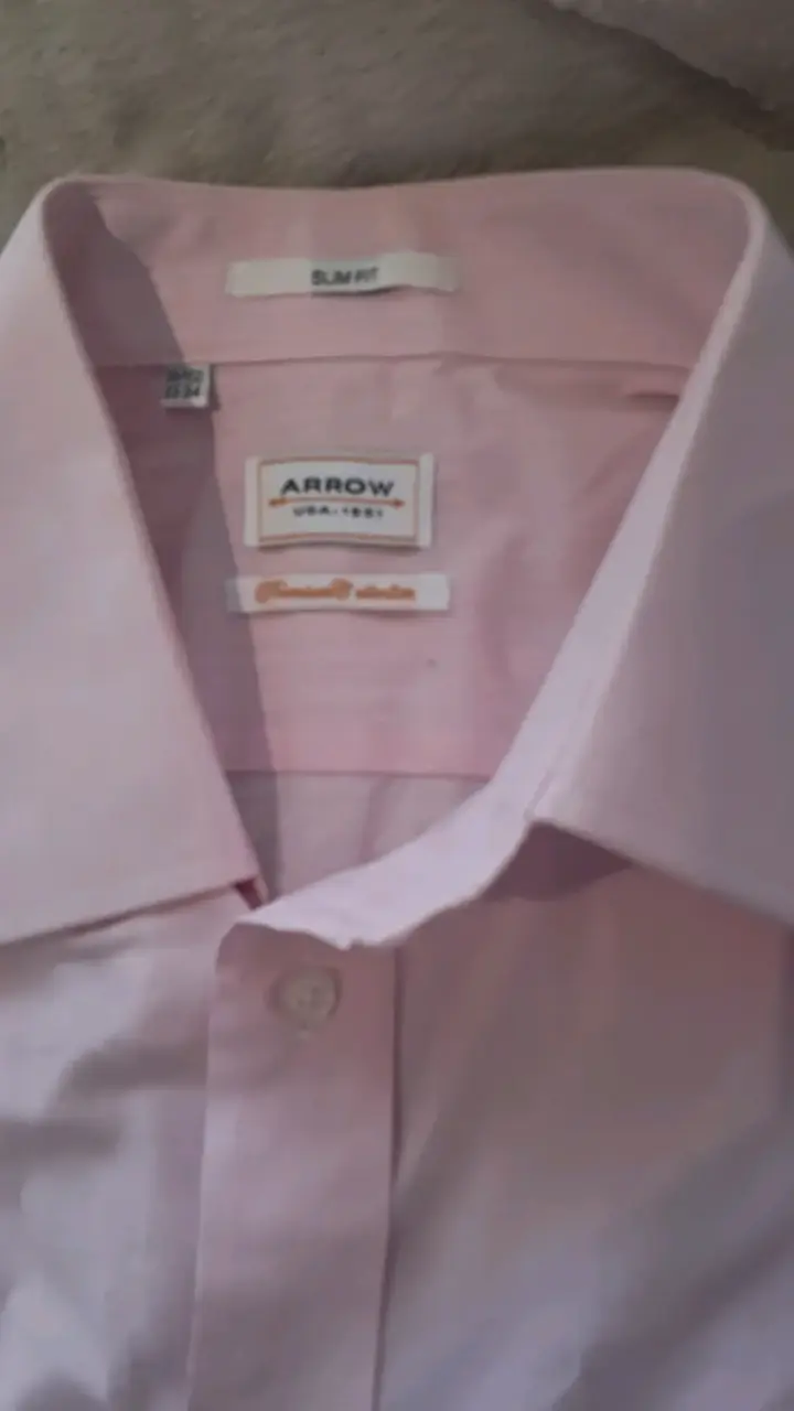 Camisa formal rosada Arrow para hombre - 2