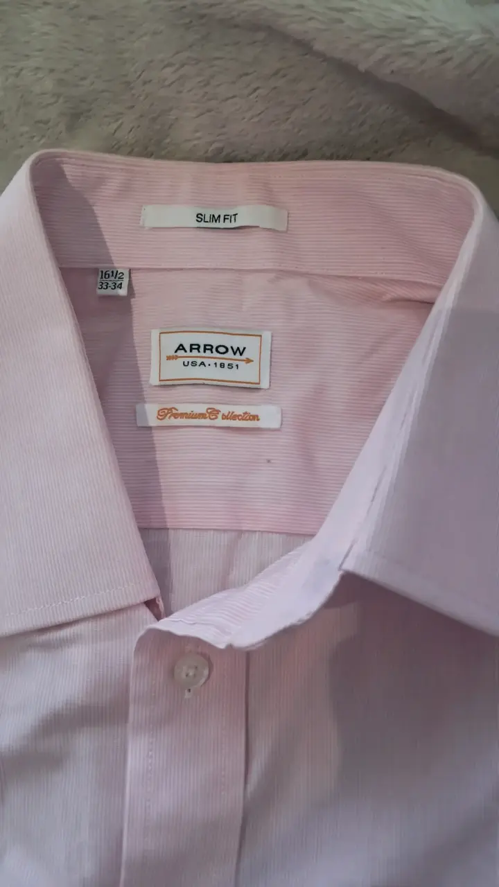 Camisa formal rosada Arrow para hombre - 3