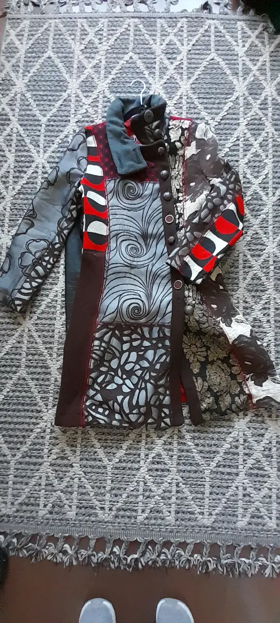 DESIGUAL Abrigo patchwork multicolor para mujer - 3