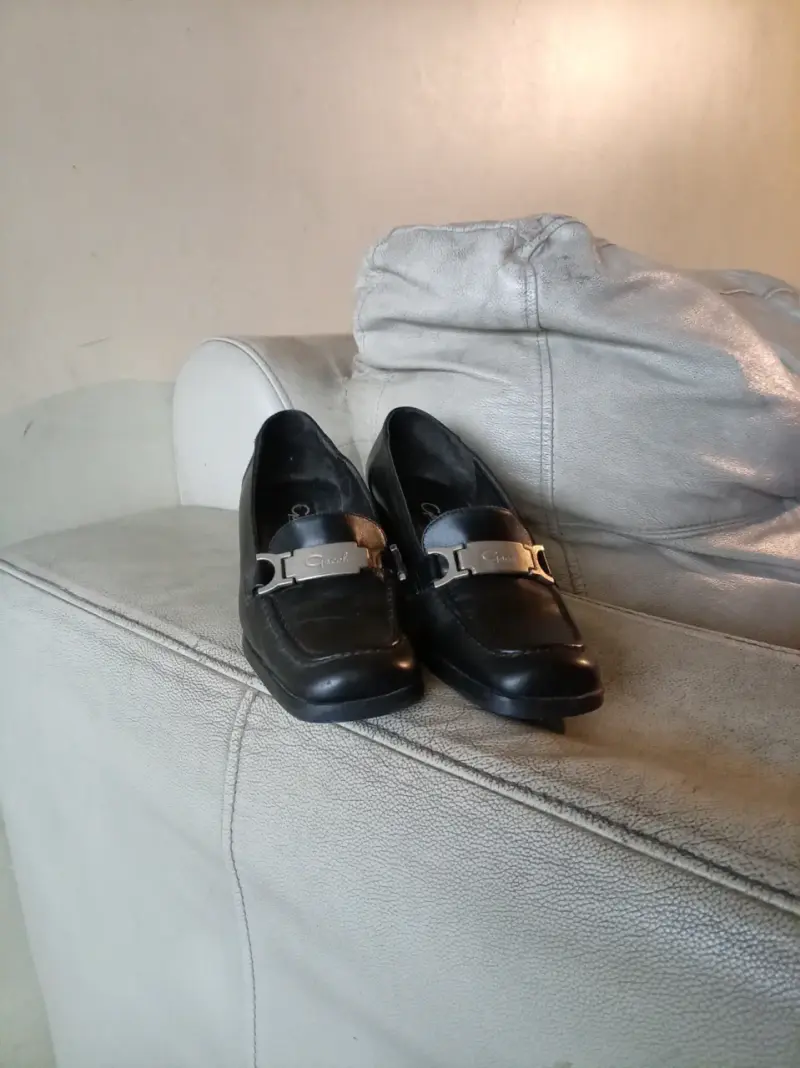 Mocasines Gacel negros de cuero - 1