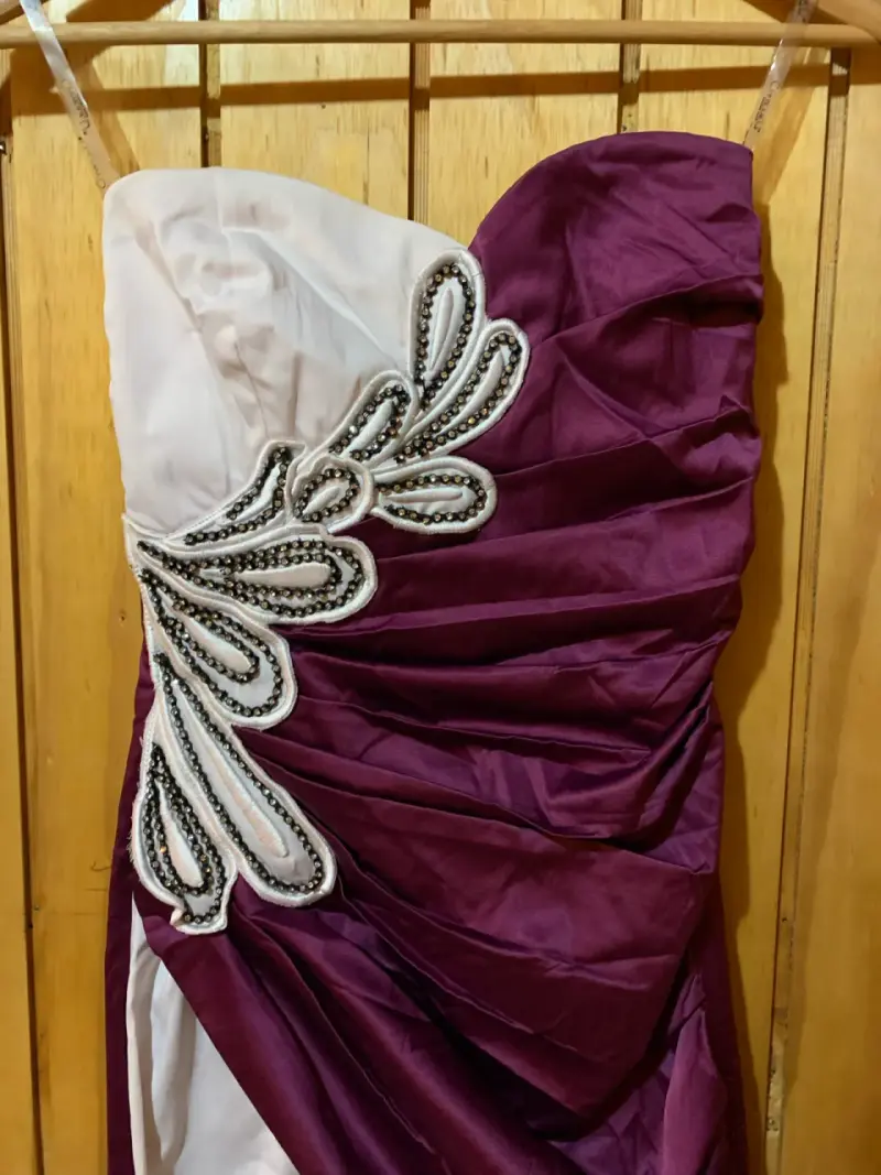 Vestido de fiesta bicolor talla 36 - 2