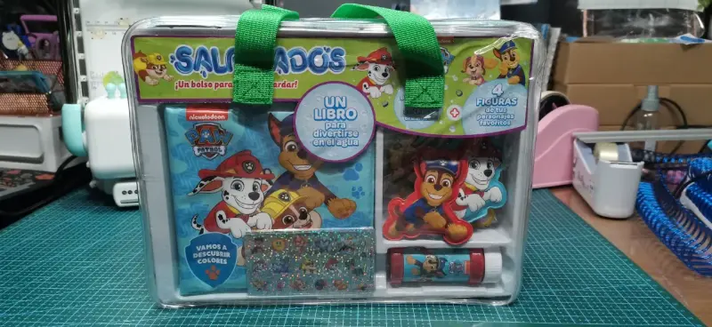 Set de actividades Paw Patrol con libro y figuras - 1